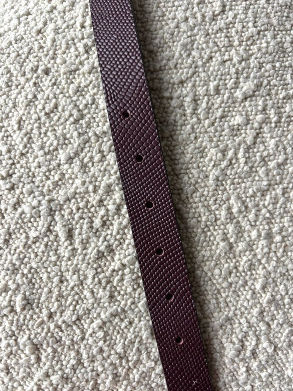 Heaven Mayhem Burgundy Leather Plate Belt - Medium - Picture 9 of 10